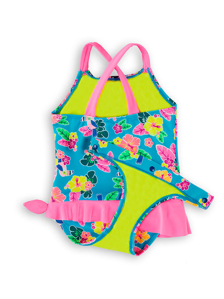 Toucan Too Young Girls Magnetic One-Piece – wowease