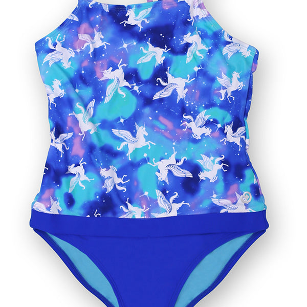 Magical Waves - Crop Two Piece Bikini Set for Girls 7-16